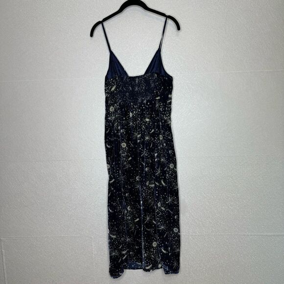 Urban Outfitters Rooftop Constellation Velvet Slit Dress M - Picture 7 of 7